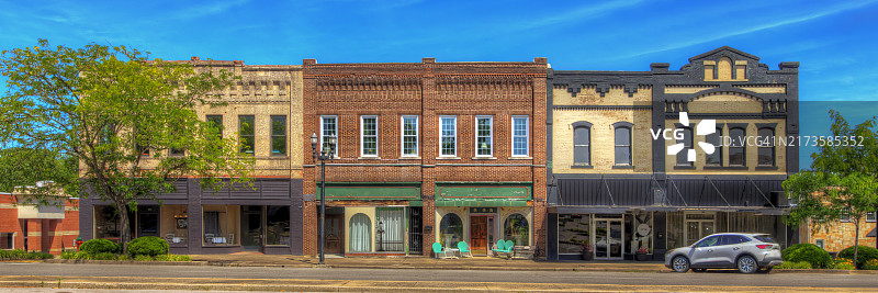 田纳西州刘易斯堡第一大道的店面图片素材