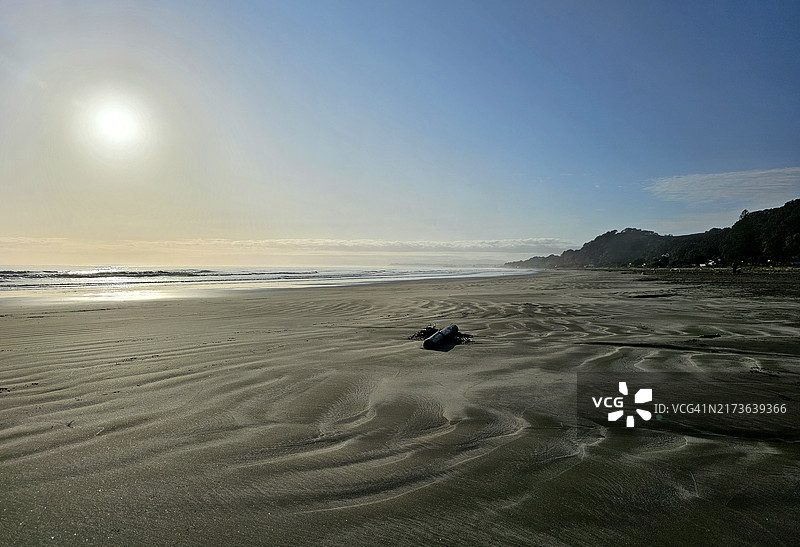 奥霍普海滩日出图片素材