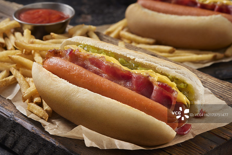 仿制快餐烤热狗图片素材