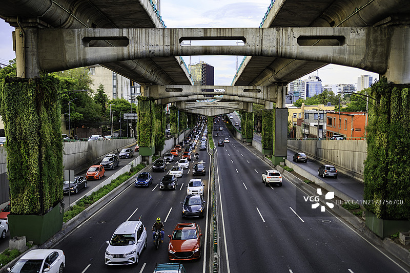 墨西哥城午后交通图片素材