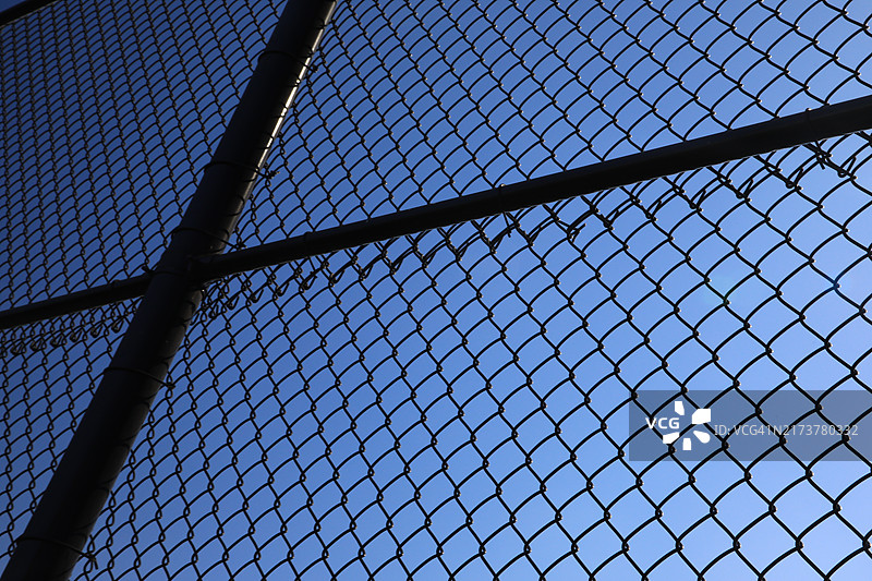 链条围栏特写照片图片素材