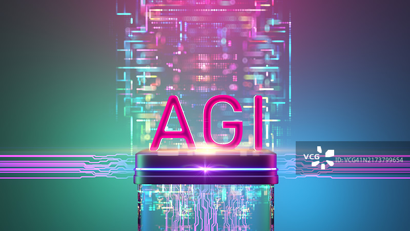 通用人工智能概念数字背景CPU图片素材