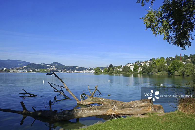 琉森湖上的琉森图片素材