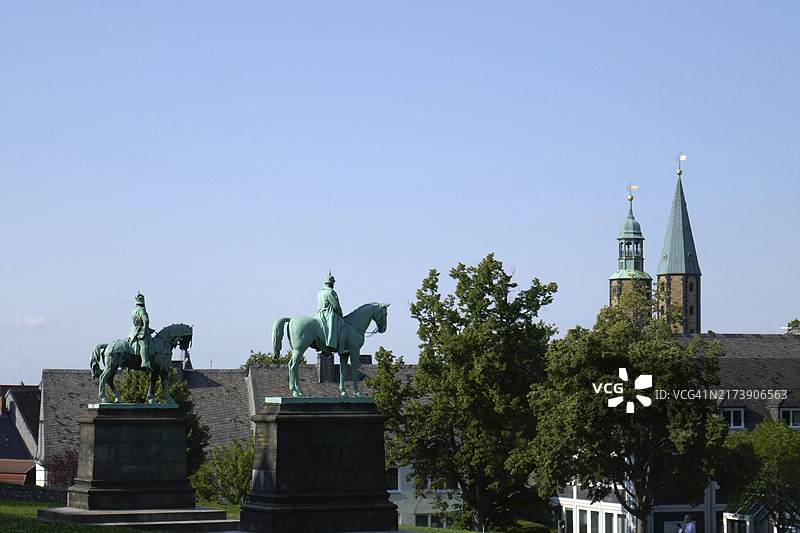 戈斯拉尔圣科斯马斯和达米安市场教堂图片素材