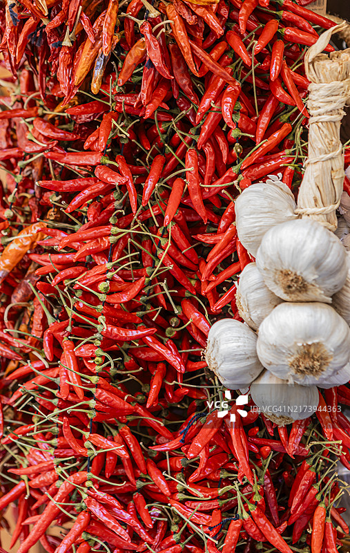 红辣椒和大蒜图片素材