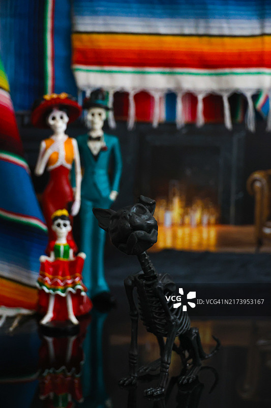 亡灵节“家庭”图片素材