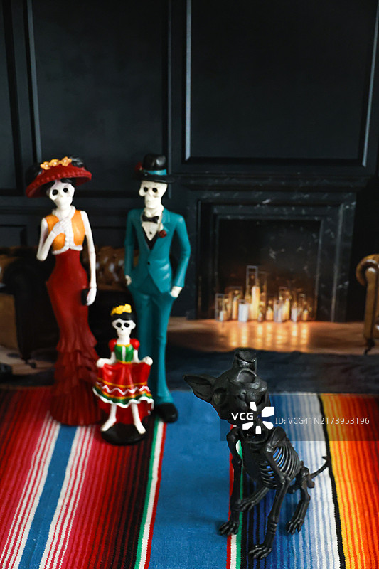 亡灵节“家庭”图片素材