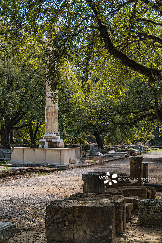希腊古奥林匹亚遗址图片素材