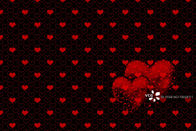 抽象的心形图案背景纹理图片素材
