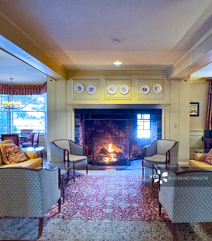 Boltwood客栈的壁炉，阿默斯特图片素材