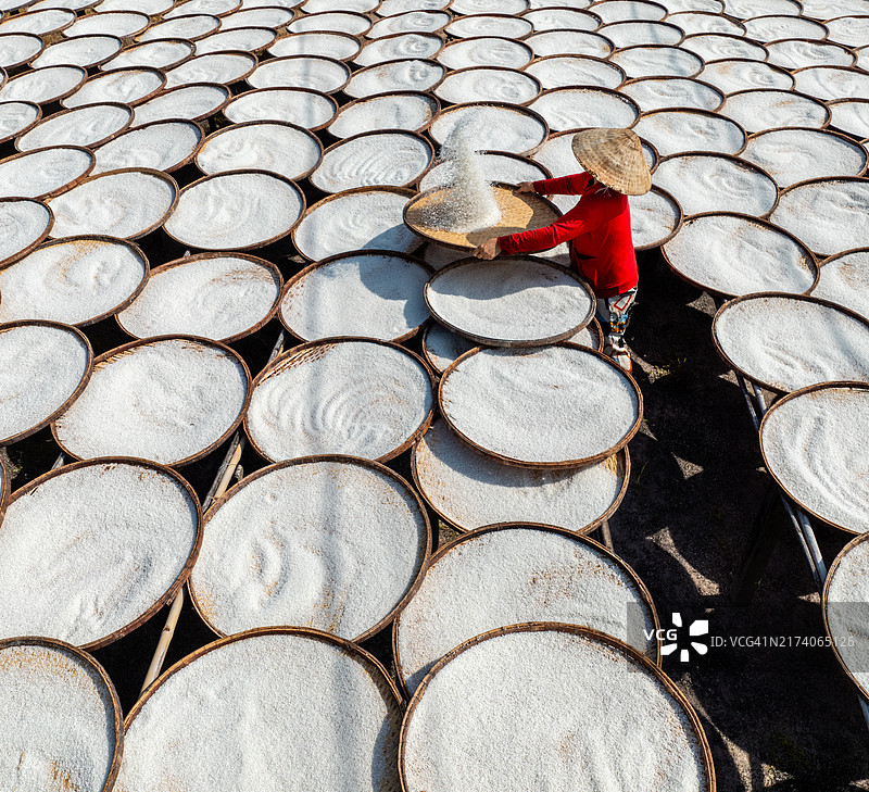 彩色甘薯粉工艺村图片素材