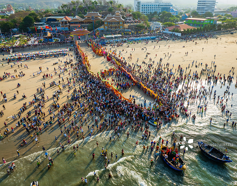 丁姑庙龙海节图片素材