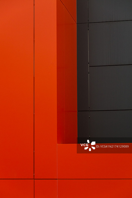 红色几何构图图片素材