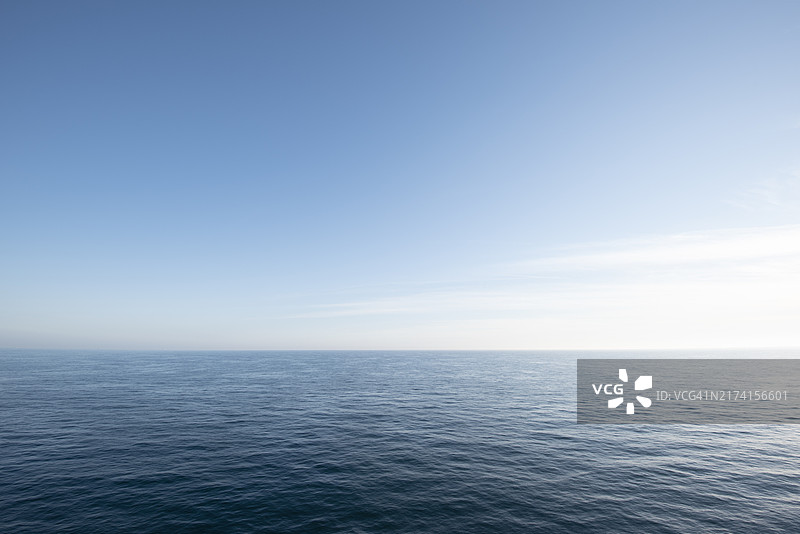 荷兰北荷兰晴朗无云的北海景观图片素材