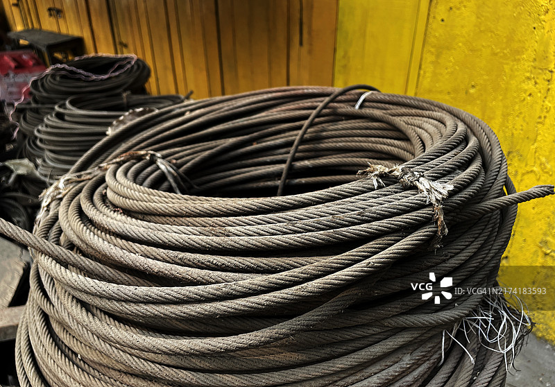 钢丝绳的空白区域图片素材