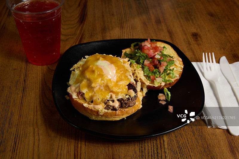 纽约早餐特写图片素材