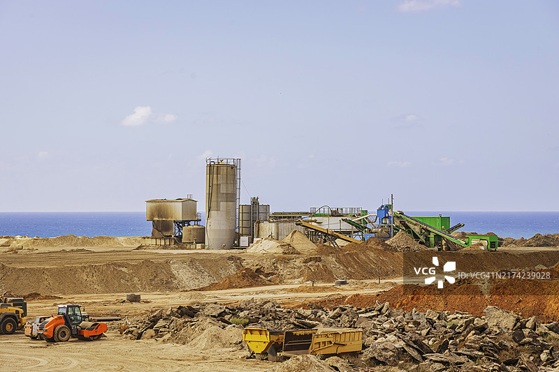 沙石采石场图片素材