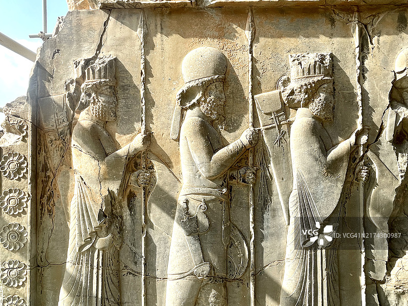 波斯帝国的古都波斯波利斯，伊朗图片素材