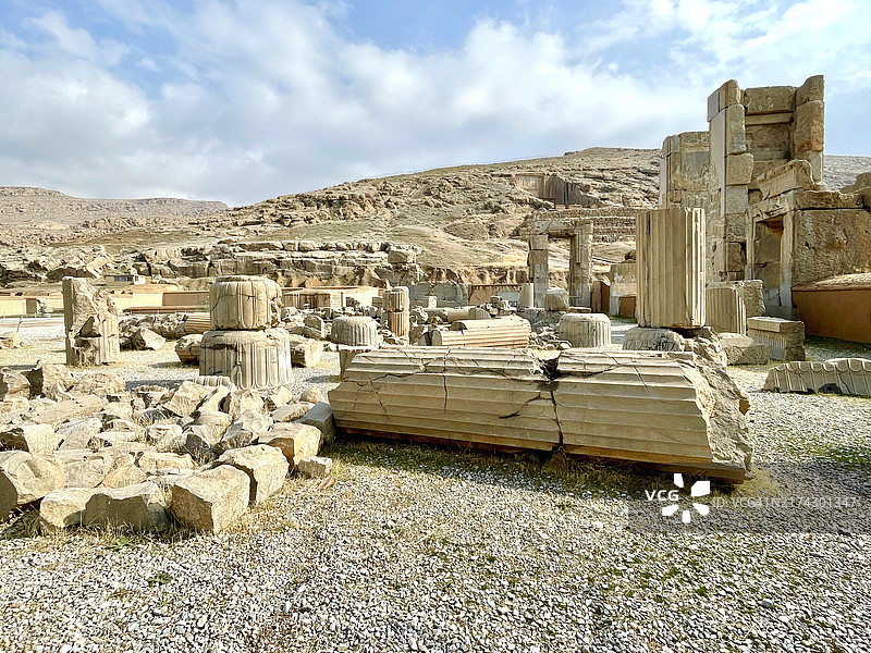 波斯波利斯遗址，古代阿契美尼德的仪式首都，位于伊朗法尔斯省的设拉子附近图片素材