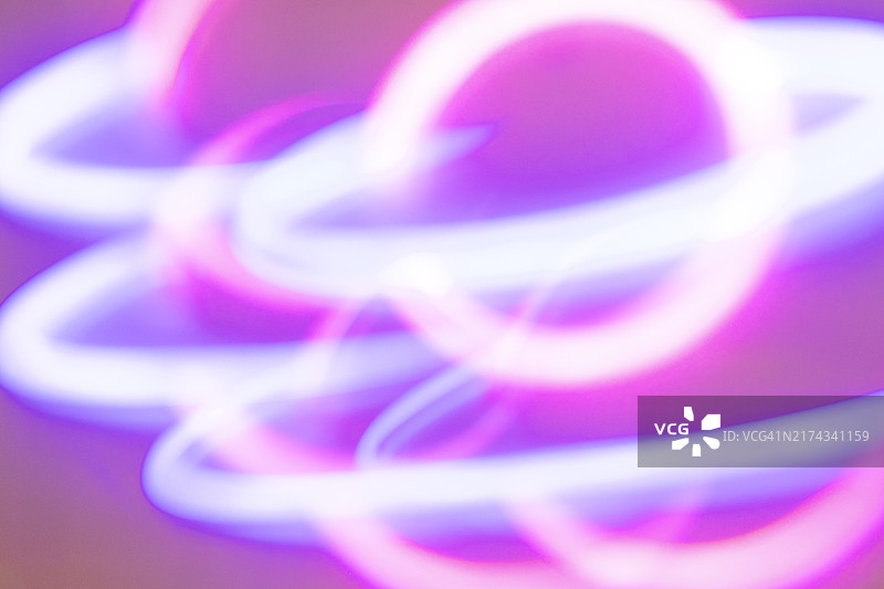 霓虹灯星球图片素材