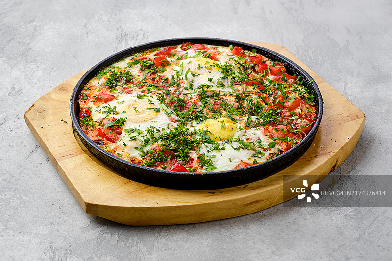 烤箱焗番茄鸡蛋图片素材