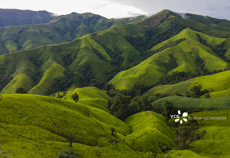 泰国北部楠府的自然风光图片素材