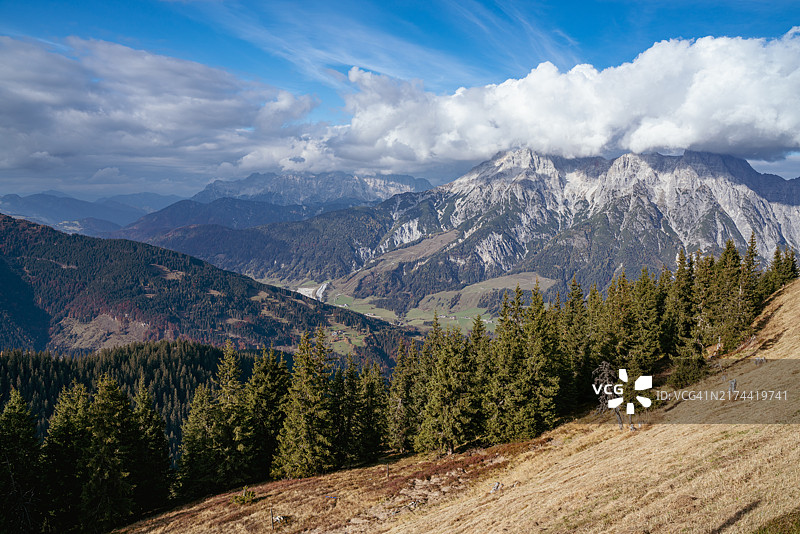 奥地利东阿尔卑斯山莱奥冈格山群图片素材