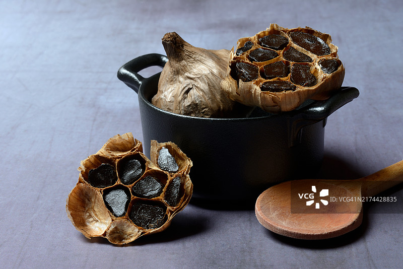 黑蒜（蒜）图片素材