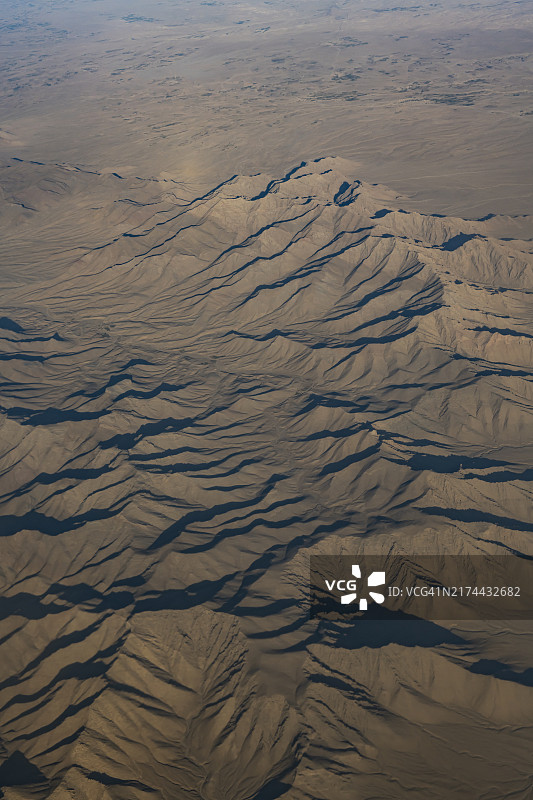 阿富汗南部坎大哈周边地区的航拍图片素材