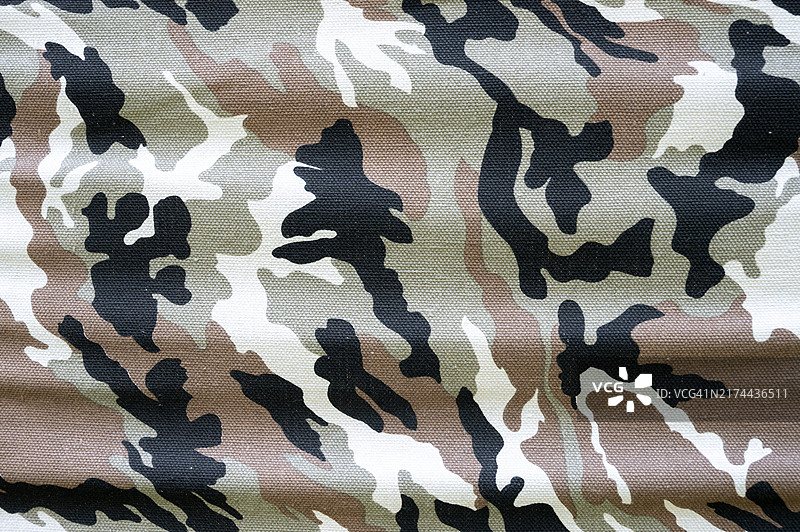 迷彩布纹理特写图片素材