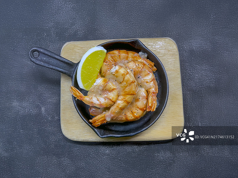 蒜蓉虾食品模型图片素材