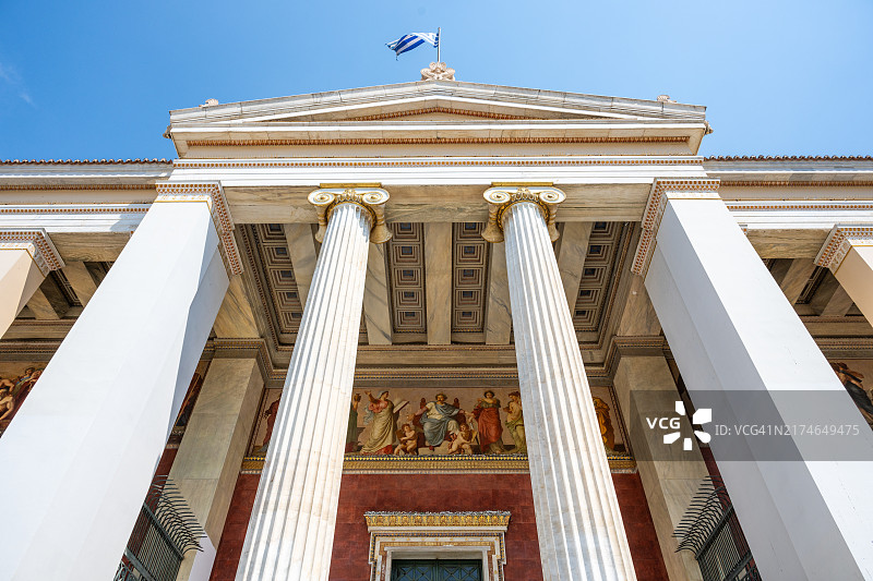 希腊雅典大学大楼图片素材