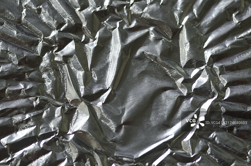 褶皱银箔背景图片素材