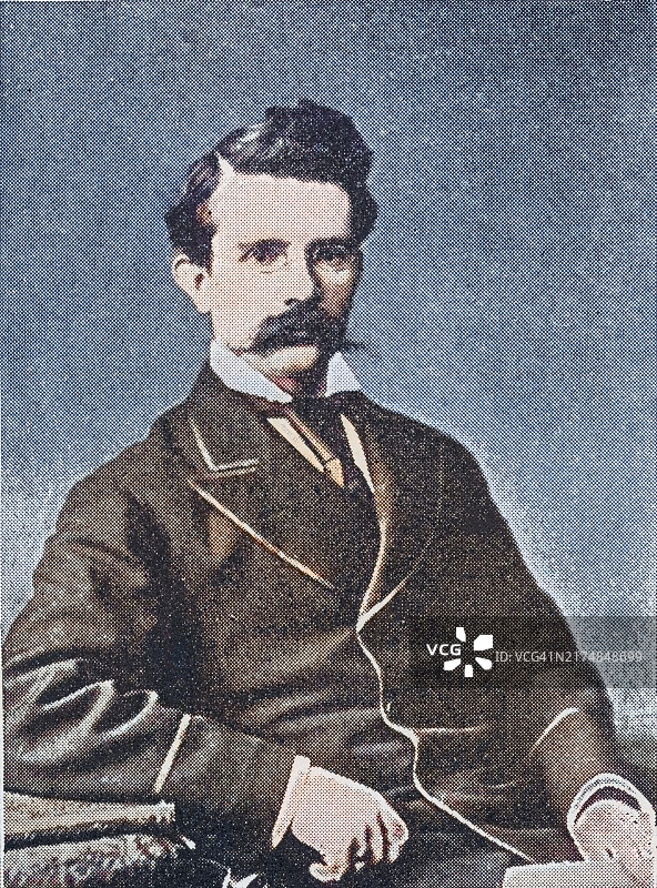 英国诗人、画家和版画家威廉·布莱克肖像图片素材