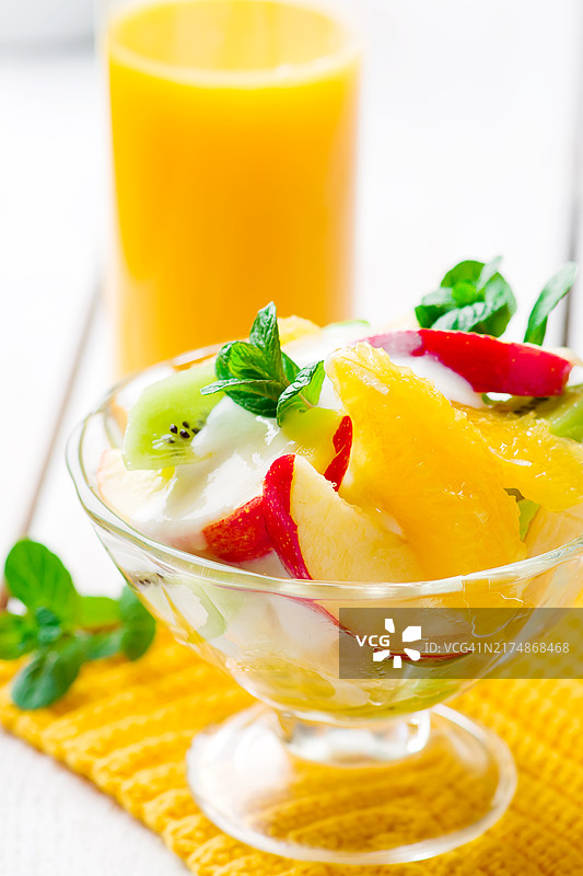 水果酸奶沙拉图片素材