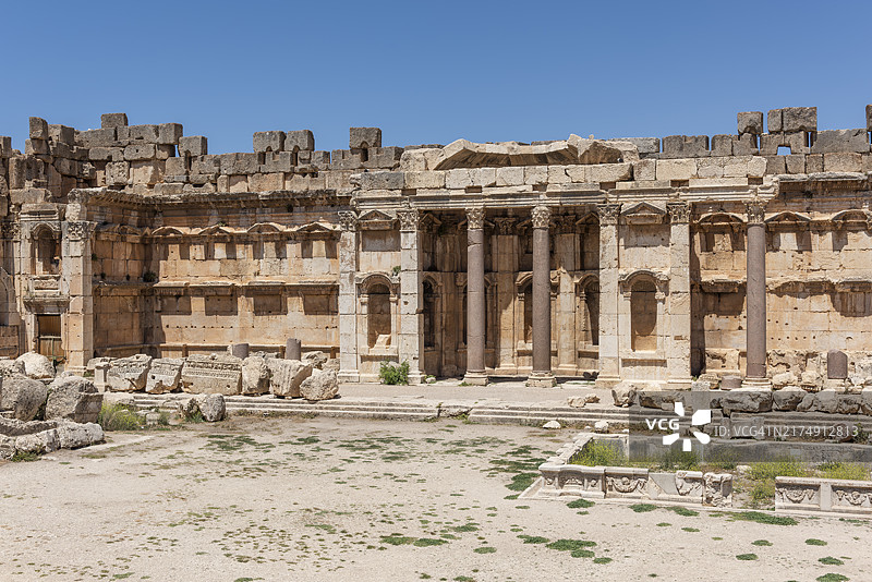 罗马赫利奥波利斯大院，黎巴嫩巴勒贝克图片素材