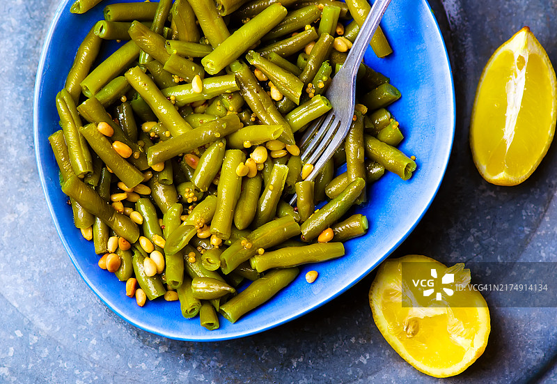 四季豆沙拉：健康食品图片素材