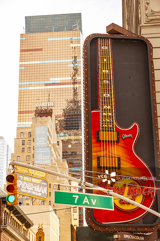 纽约硬石餐厅标志图片素材