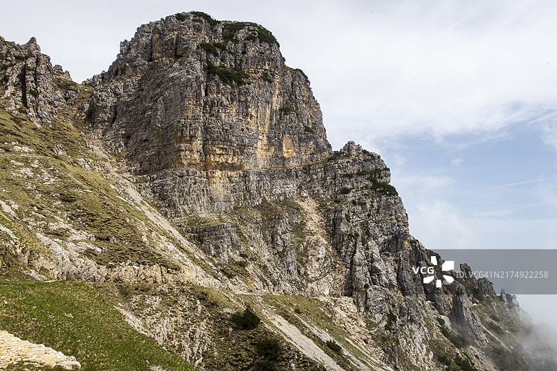 意大利阿尔卑斯山的帕苏比奥山图片素材