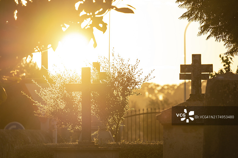西班牙马略卡岛圣玛丽亚公墓图片素材