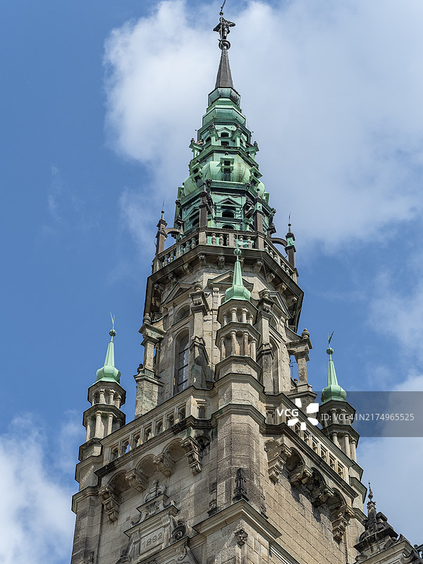 捷克利贝雷茨新文艺复兴风格市政厅图片素材