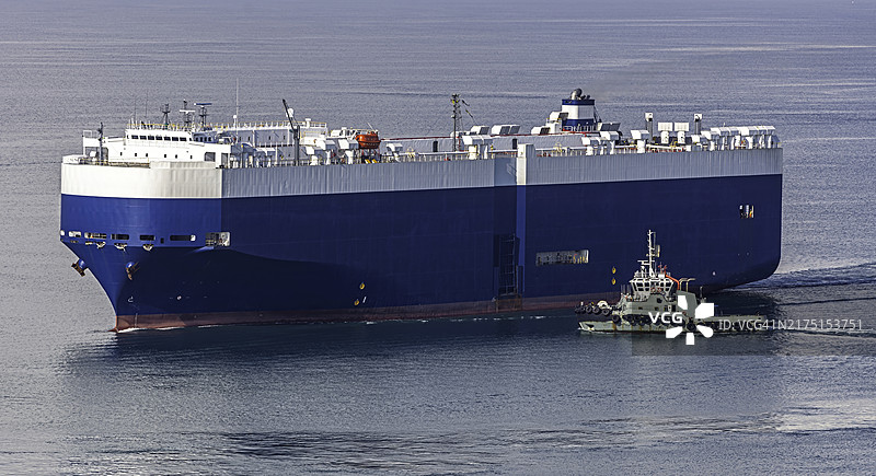 商业海运滚装船航拍图图片素材