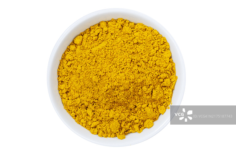 咖喱粉香料俯视图图片素材