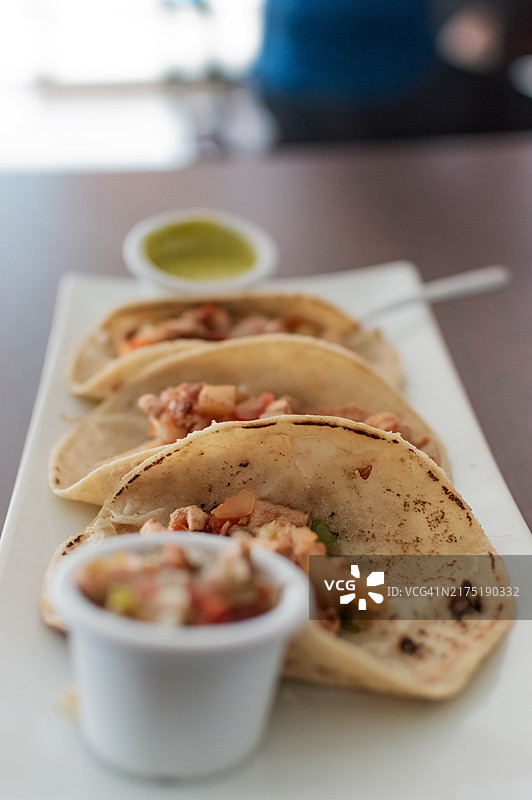 墨西哥鸡肉卷饼特写图片素材