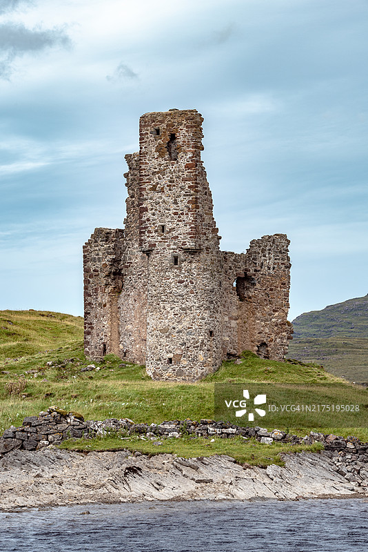 苏格兰高地阿德弗雷克城堡遗址图片素材