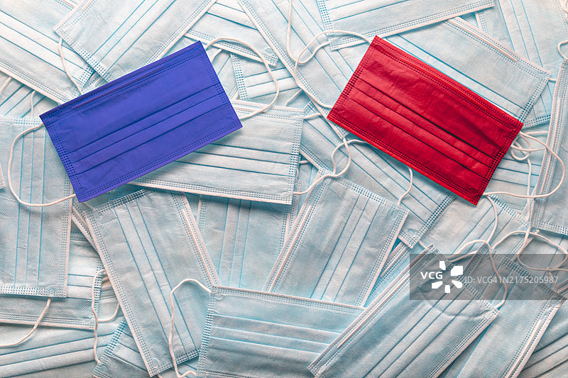 共和党和民主党医用口罩图片素材