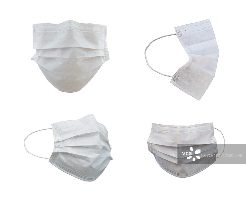 不同角度的医用口罩合集图片素材