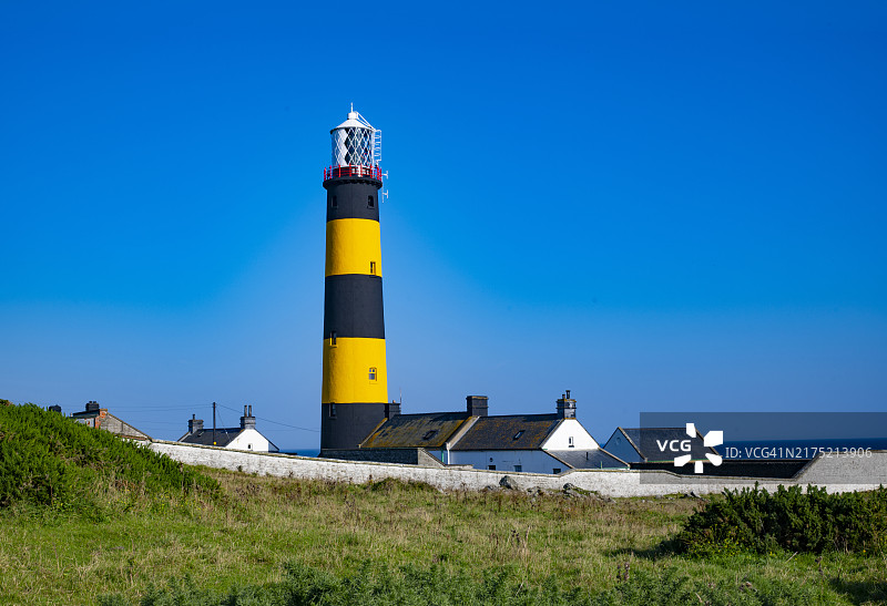 北爱尔兰唐郡基洛夫圣约翰角灯塔图片素材