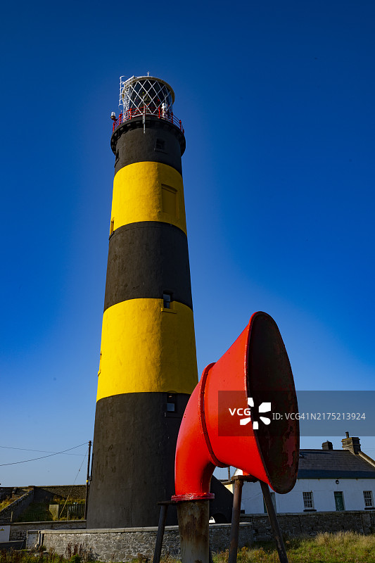 北爱尔兰唐郡基洛夫圣约翰角灯塔图片素材