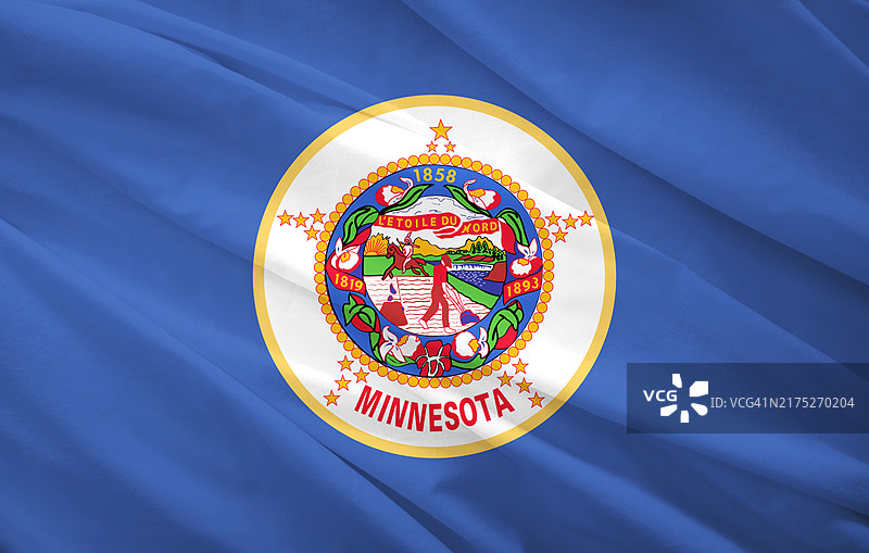 明尼苏达州州旗图片素材